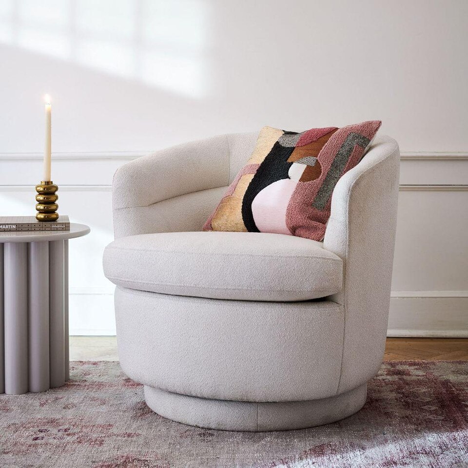 Viv Swivel Armchair | west elm United Kingdom